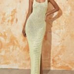 Robe De Plage Jaune Longue Dos Nu Jaune S