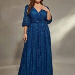Robe De Soiree Bleue Grande Taille 2