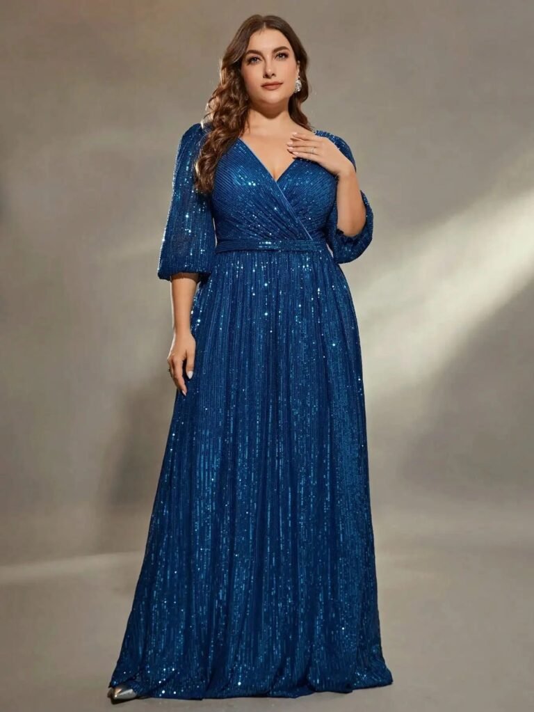 Robe De Soiree Bleue Grande Taille 2