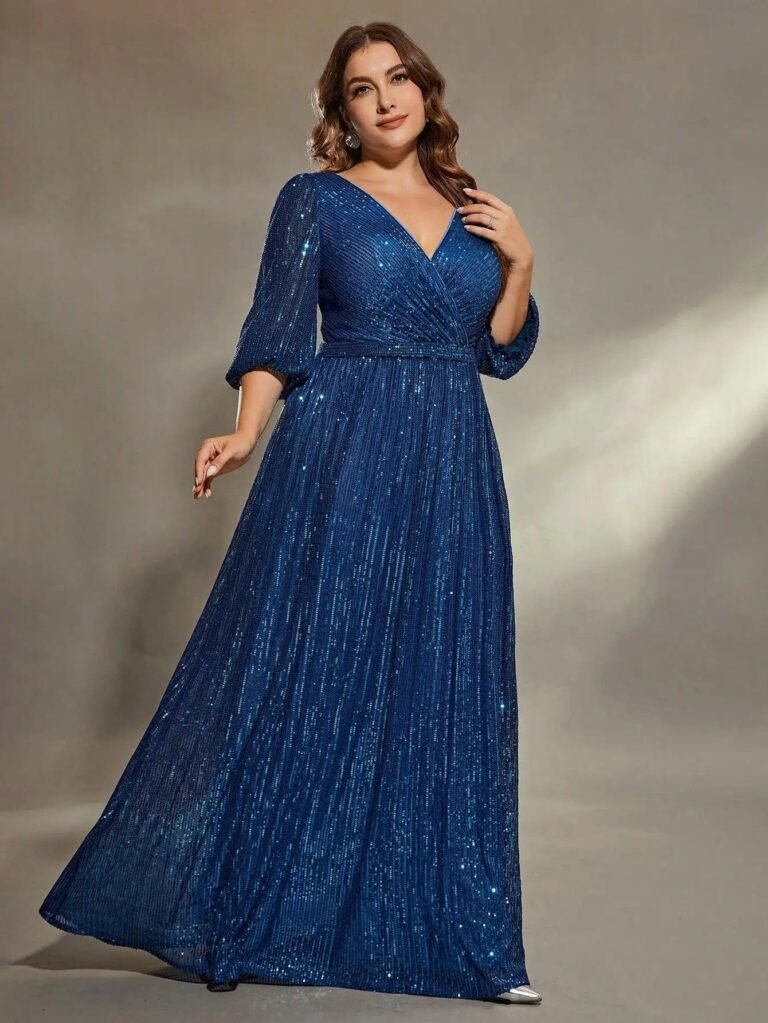 Robe De Soiree Bleue Grande Taille 3