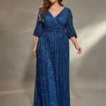 Robe De Soiree Bleue Grande Taille Bleu 0xl
