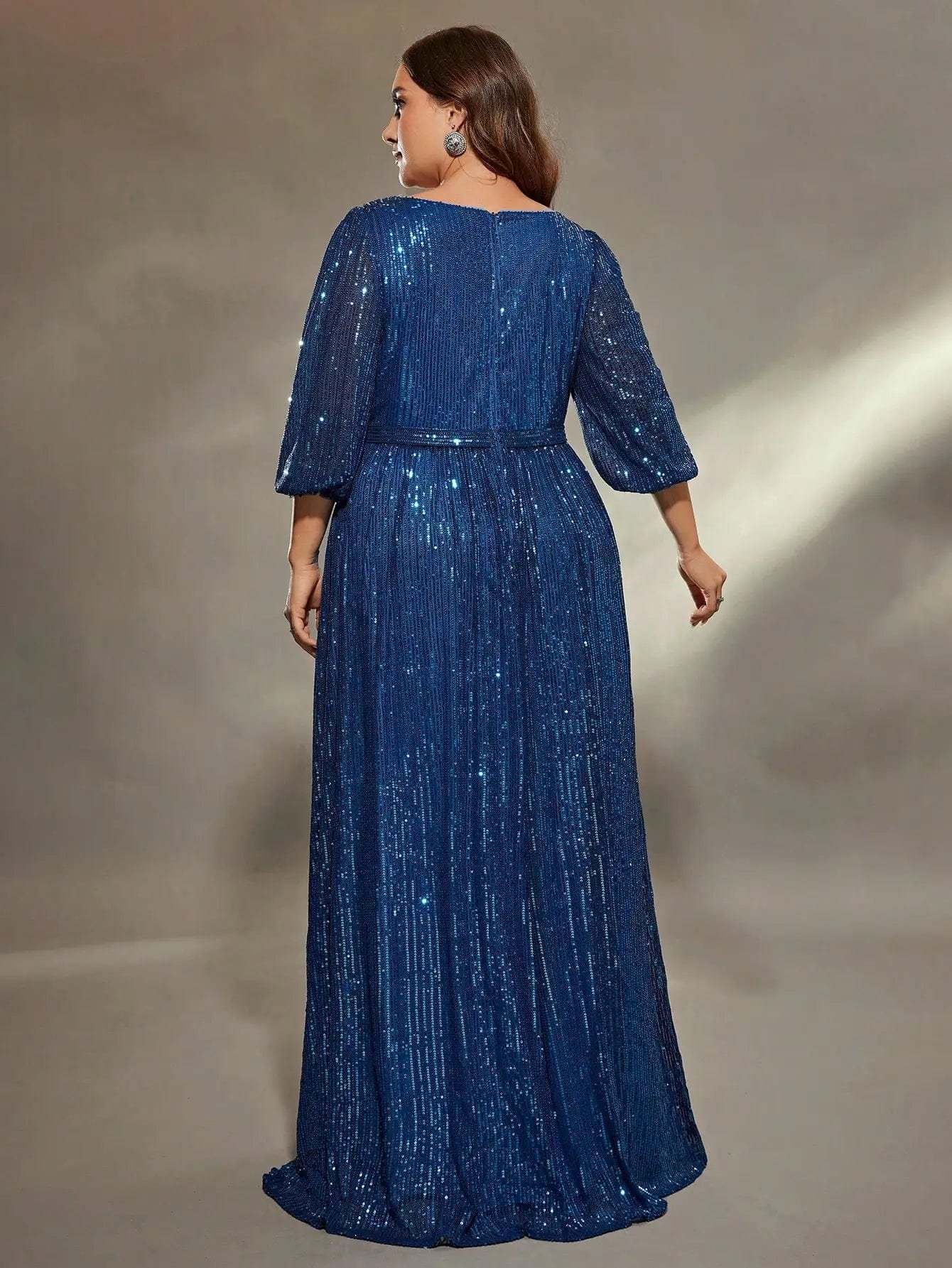 Robe De Soiree Bleue Grande Taille