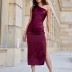 Robe De Soiree Bordeaux Chic Midi 14