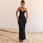 Robe De Soiree Bustier Sirene Longue Noir S