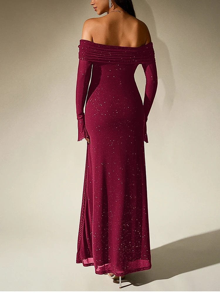 Robe De Soiree Chic A Manches Longues 2
