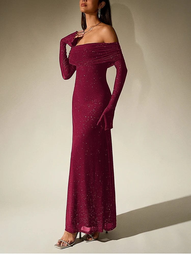 Robe De Soiree Chic A Manches Longues 3