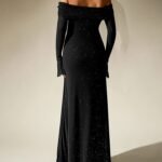 Robe De Soiree Chic A Manches Longues 8
