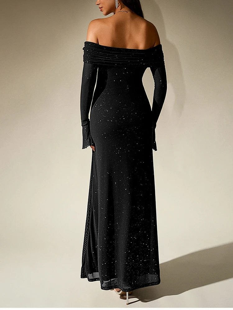 Robe De Soiree Chic A Manches Longues 8