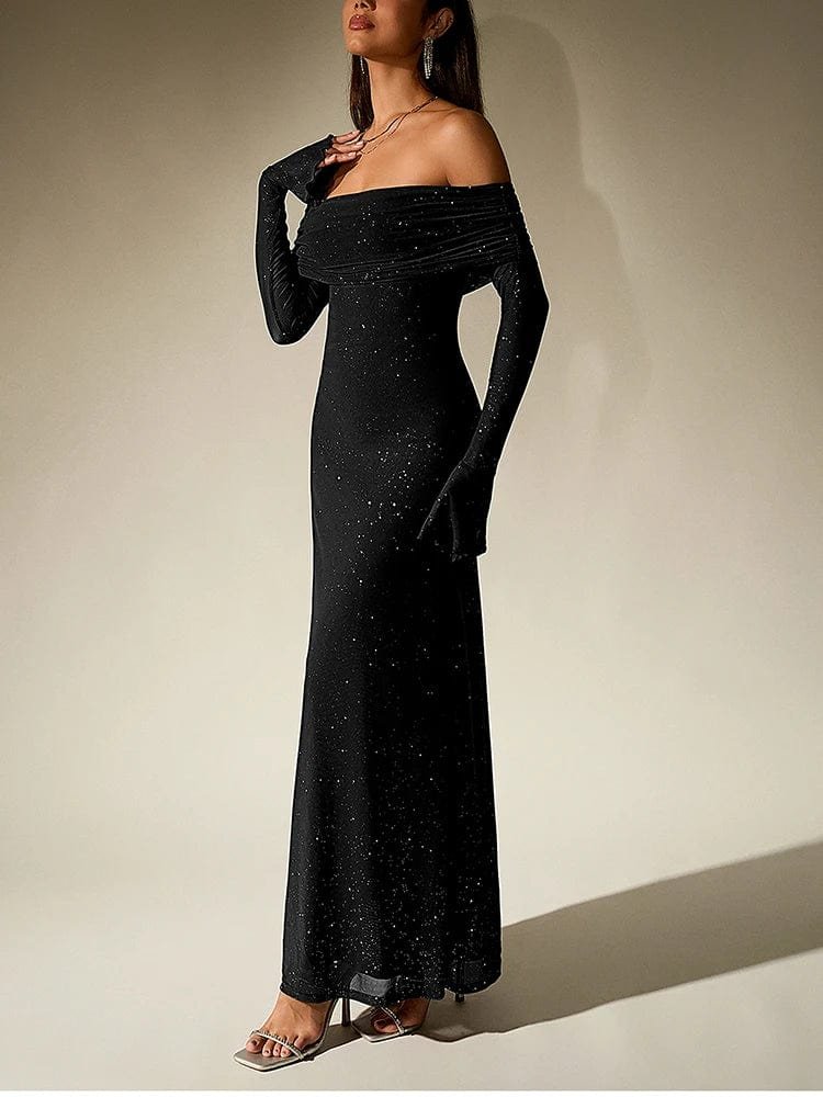 Robe De Soiree Chic A Manches Longues