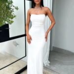 Robe De Soiree Chic Dos Nu Blanc S