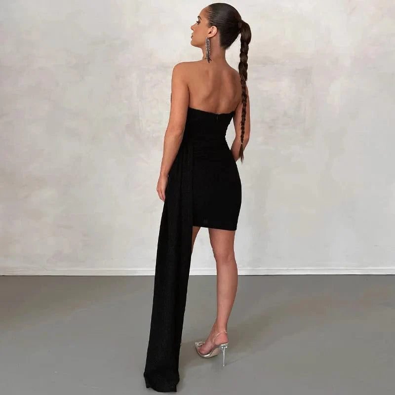 Robe De Soiree Chic Epaules Denudees 2