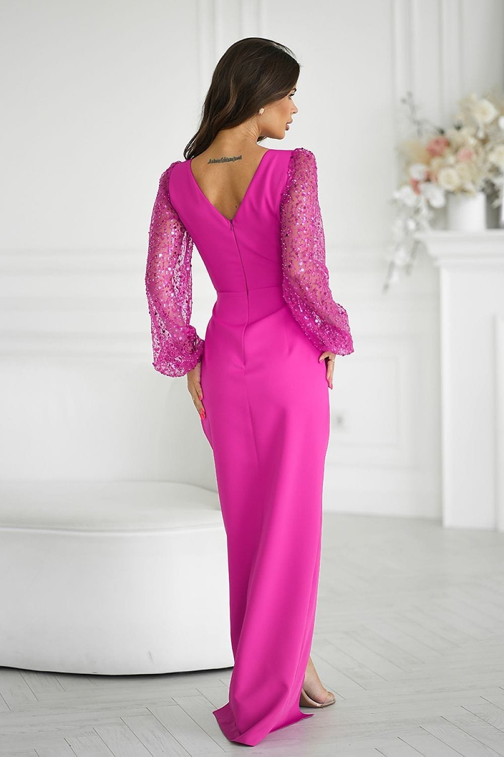 Robe De Soiree Chic Longue Drappee 2