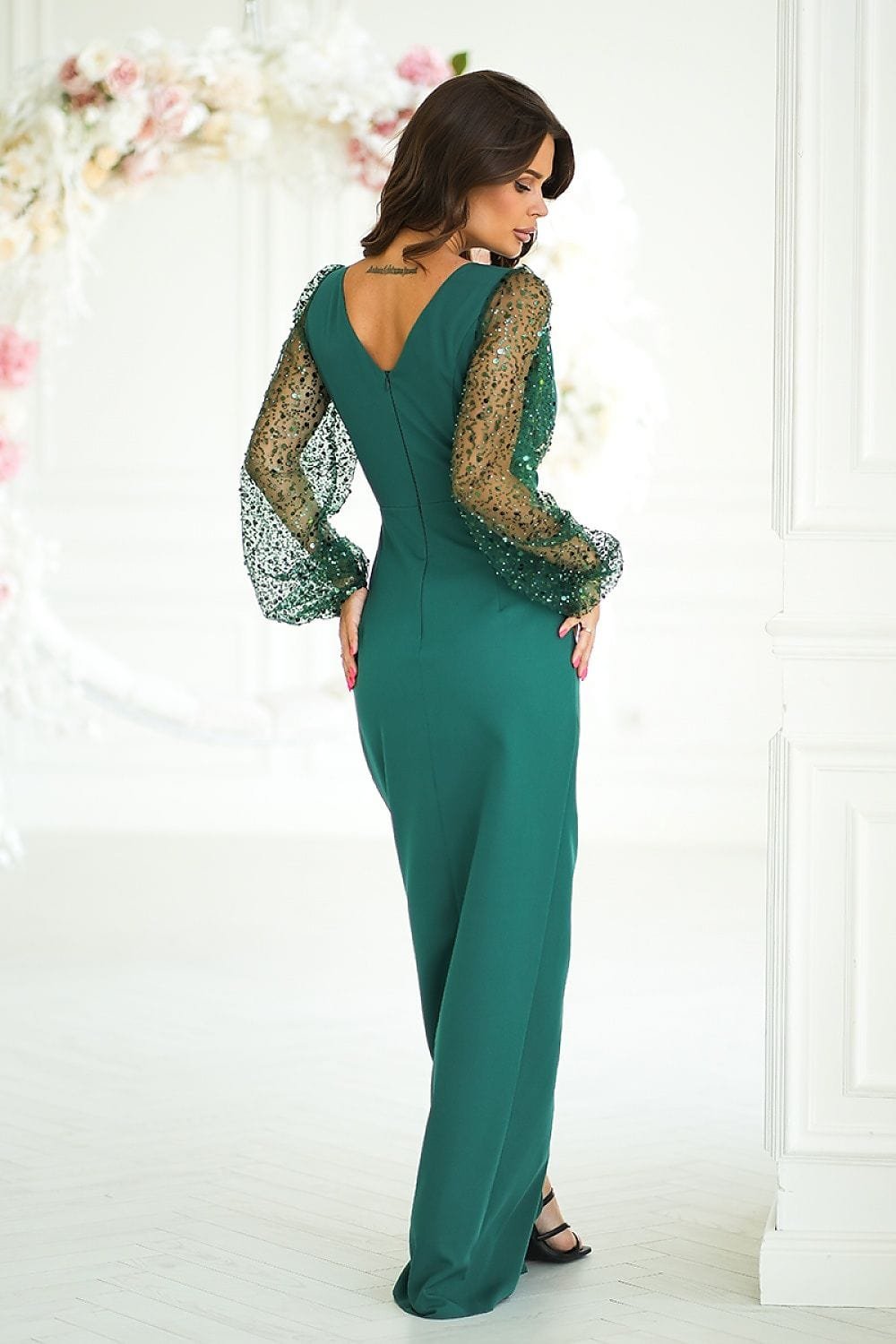 Robe De Soiree Chic Longue Drappee 4