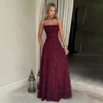 Robe De Soiree Chic Longue En Dentelle 2