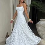 Robe De Soiree Chic Longue En Dentelle 4