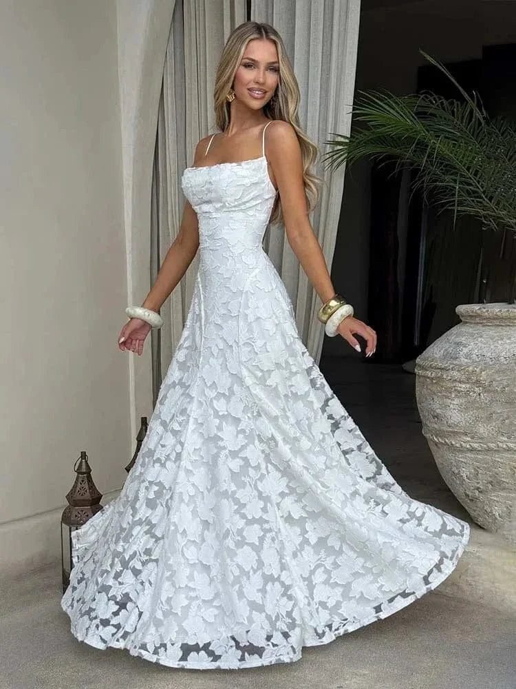 Robe De Soiree Chic Longue En Dentelle 4