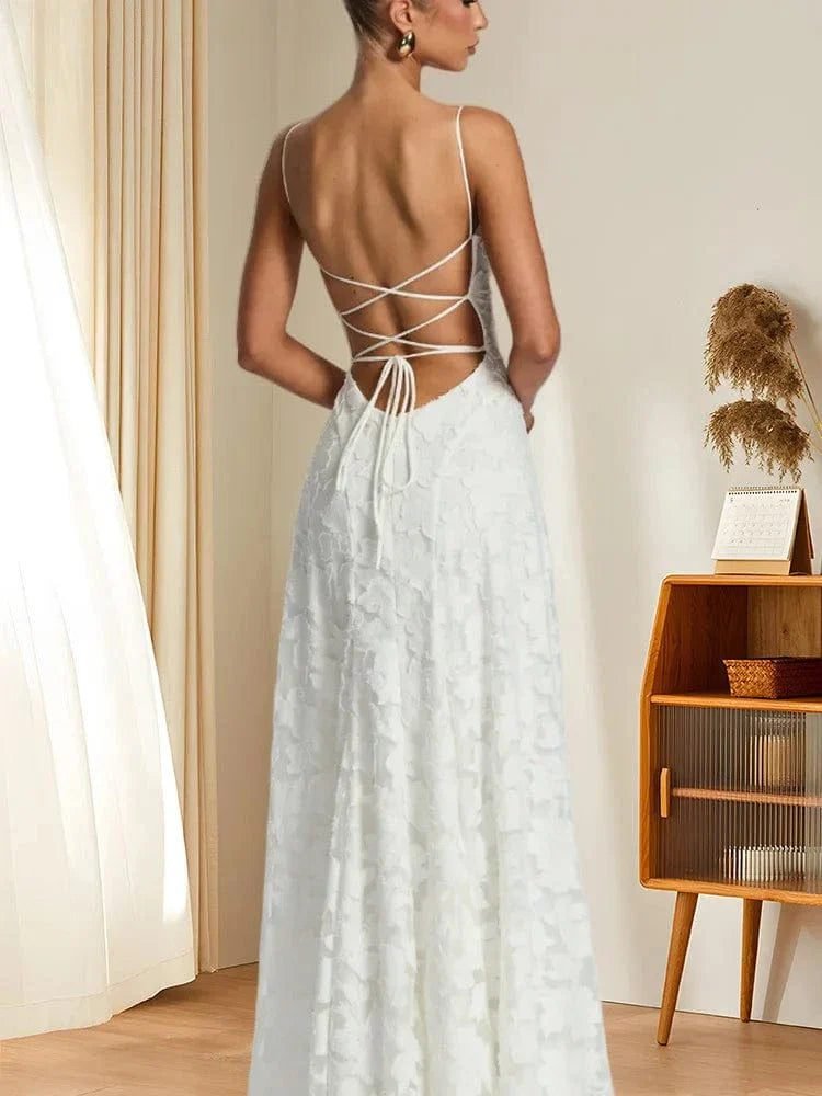 Robe De Soiree Chic Longue En Dentelle