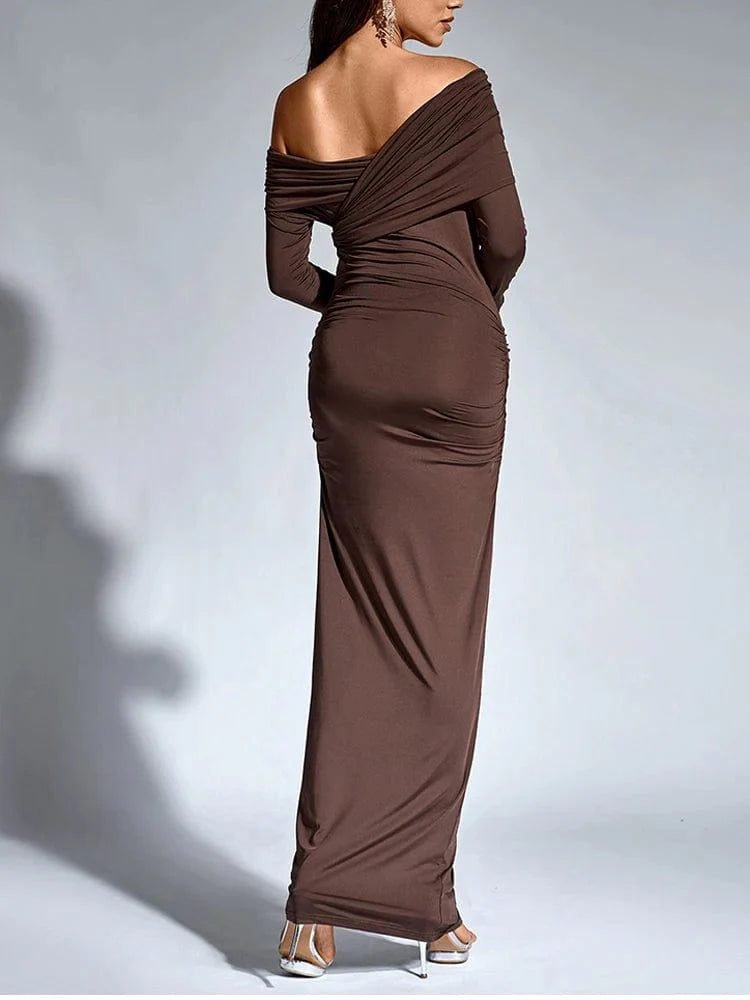 Robe De Soiree Chic Longue Manches Longues 2