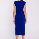 Robe De Soiree Chic Midi Moulante Sans Manches 2