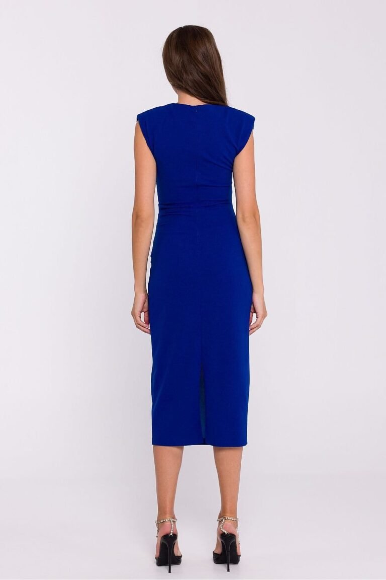 Robe De Soiree Chic Midi Moulante Sans Manches 2
