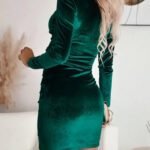 Robe De Soiree Chic Moulante A Manche Longue 2