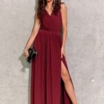 Robe De Soiree Chic Rouge Longue 2