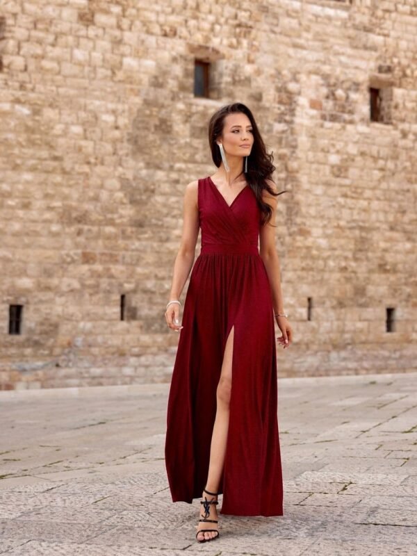Robe De Soiree Chic Rouge Longue 34
