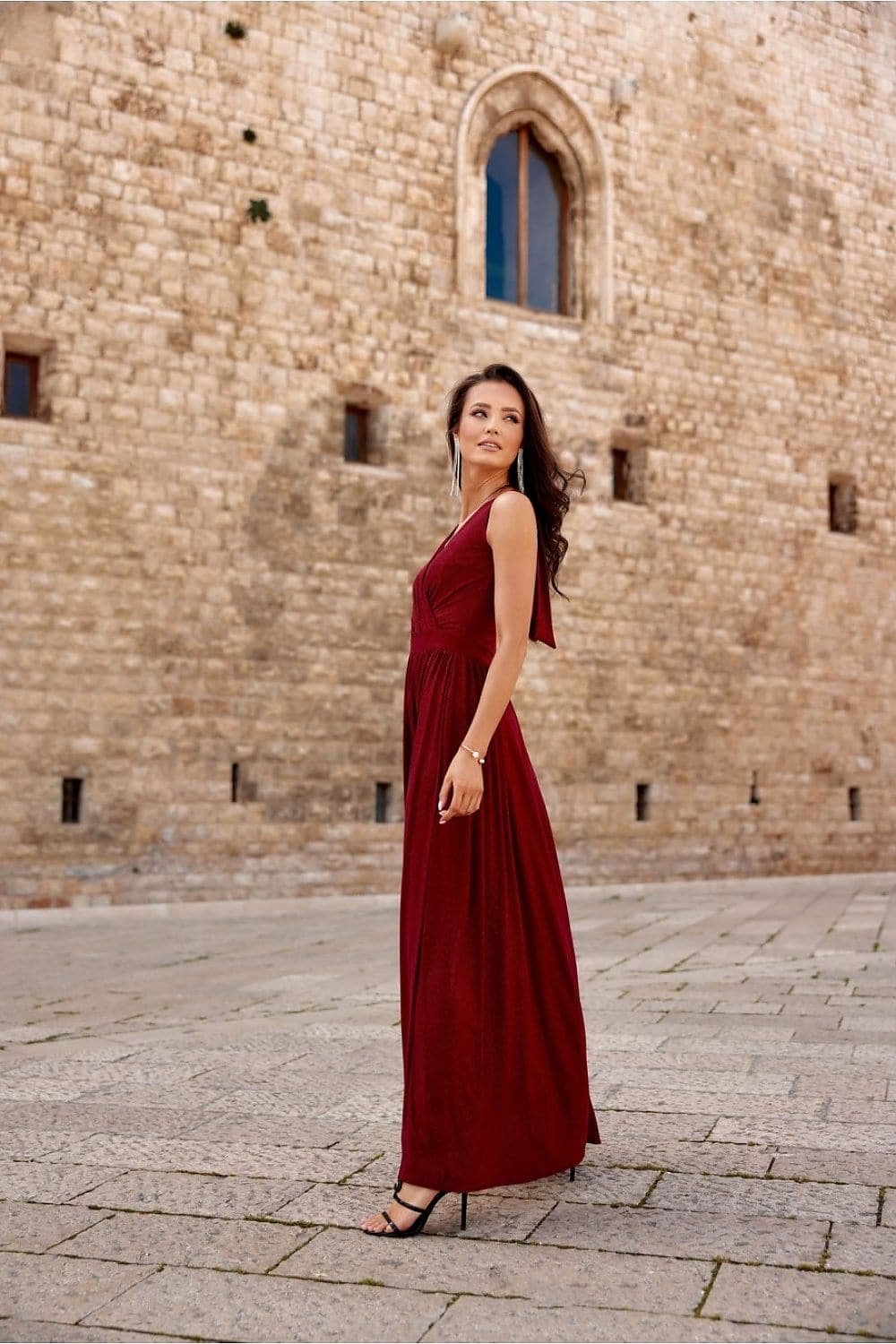 Robe De Soiree Chic Rouge Longue