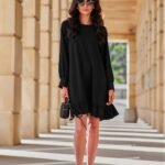Robe De Soiree Courte Manche Longue