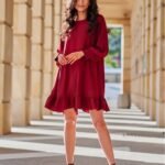 Robe De Soiree Courte Manche Longue 3