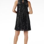 Robe De Soiree Courte Pailletee Sans Manches 7