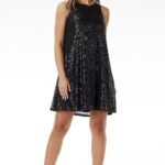 Robe De Soiree Courte Pailletee Sans Manches 8