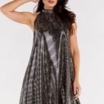 Robe De Soiree Courte Paillette Argentee 3