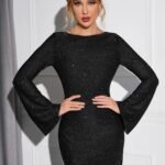 Robe De Soiree Courte Sequin