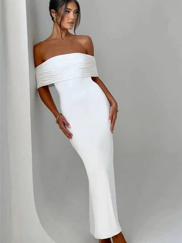 Robe De Soiree Dos Nu En V Blanc S