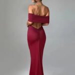 Robe De Soiree Dos Nu En V Bordeaux S