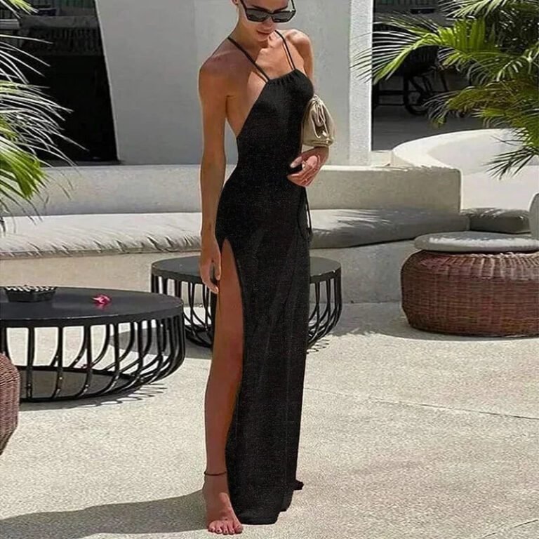 Robe De Soiree Dos Nu Sexy Ete Noir S