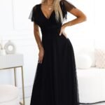 Robe De Soiree En Tulle Longue Noire Noir Taille Unique