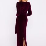 Robe De Soiree En Velours Chic Manche Longue 2