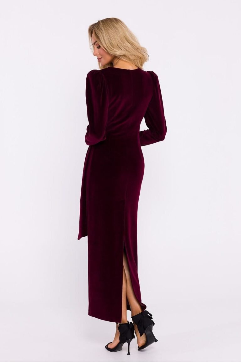 Robe De Soiree En Velours Chic Manche Longue 2