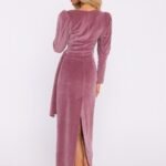 Robe De Soiree En Velours Chic Manche Longue 4
