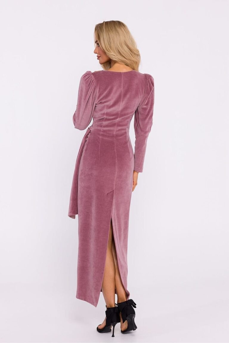 Robe De Soiree En Velours Chic Manche Longue 4
