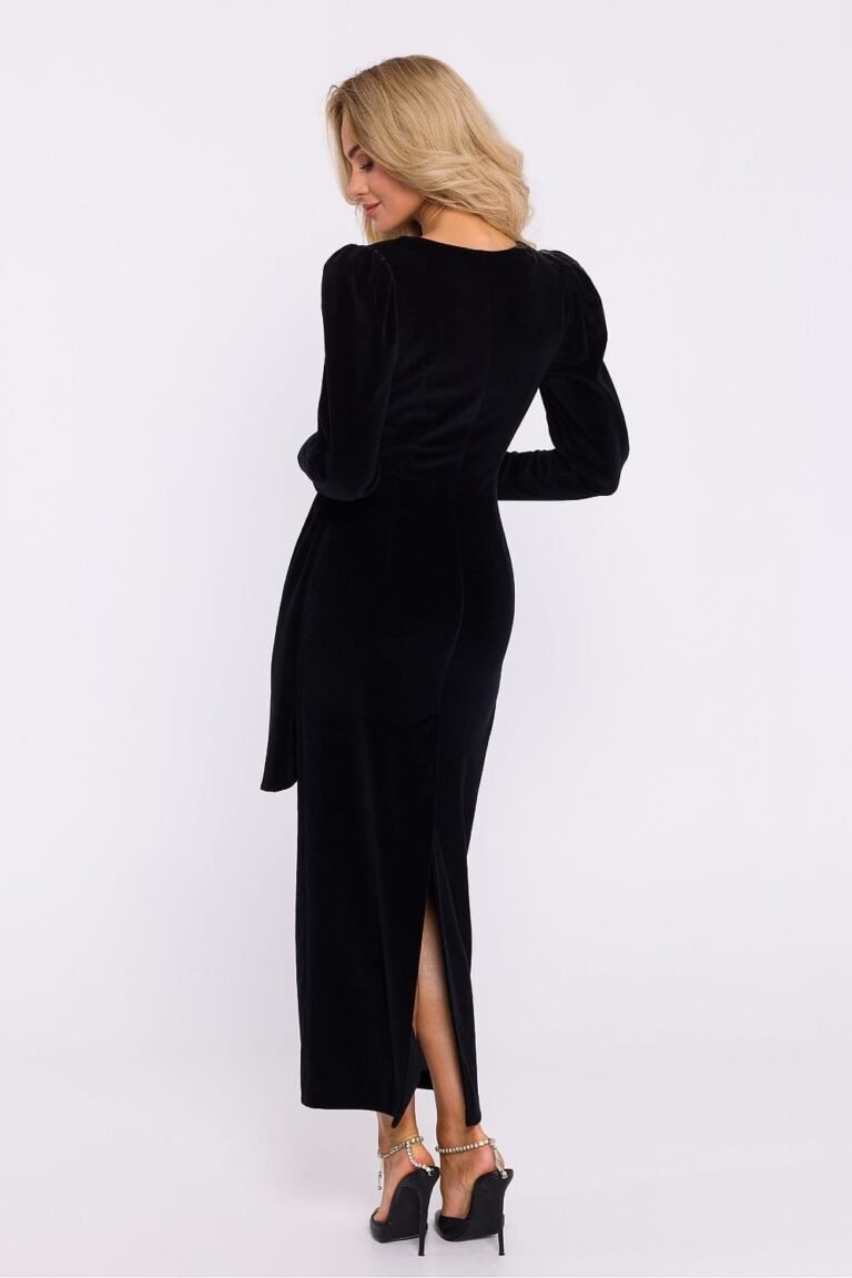 Robe De Soiree En Velours Chic Manche Longue 6