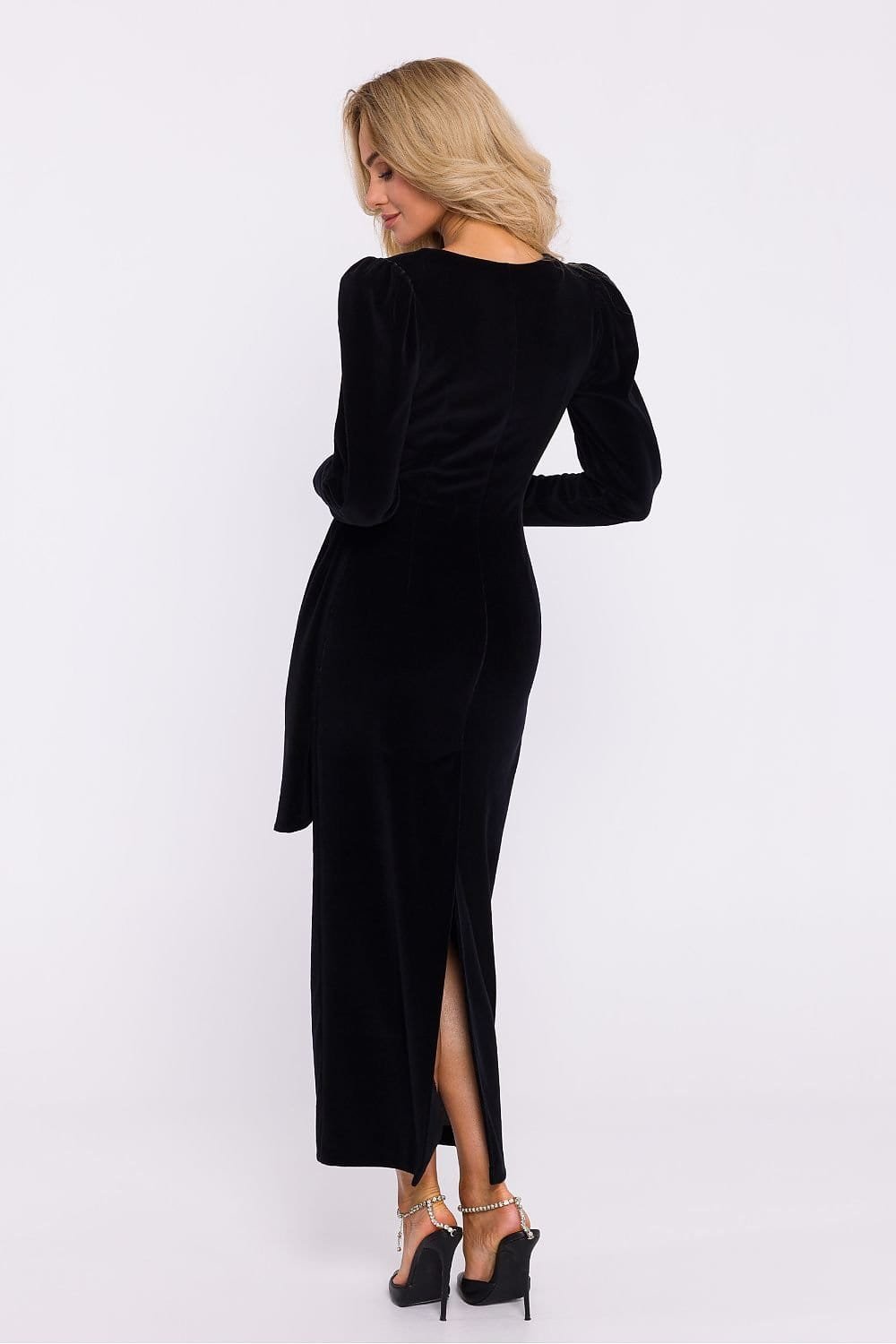 Robe De Soiree En Velours Chic Manche Longue 6