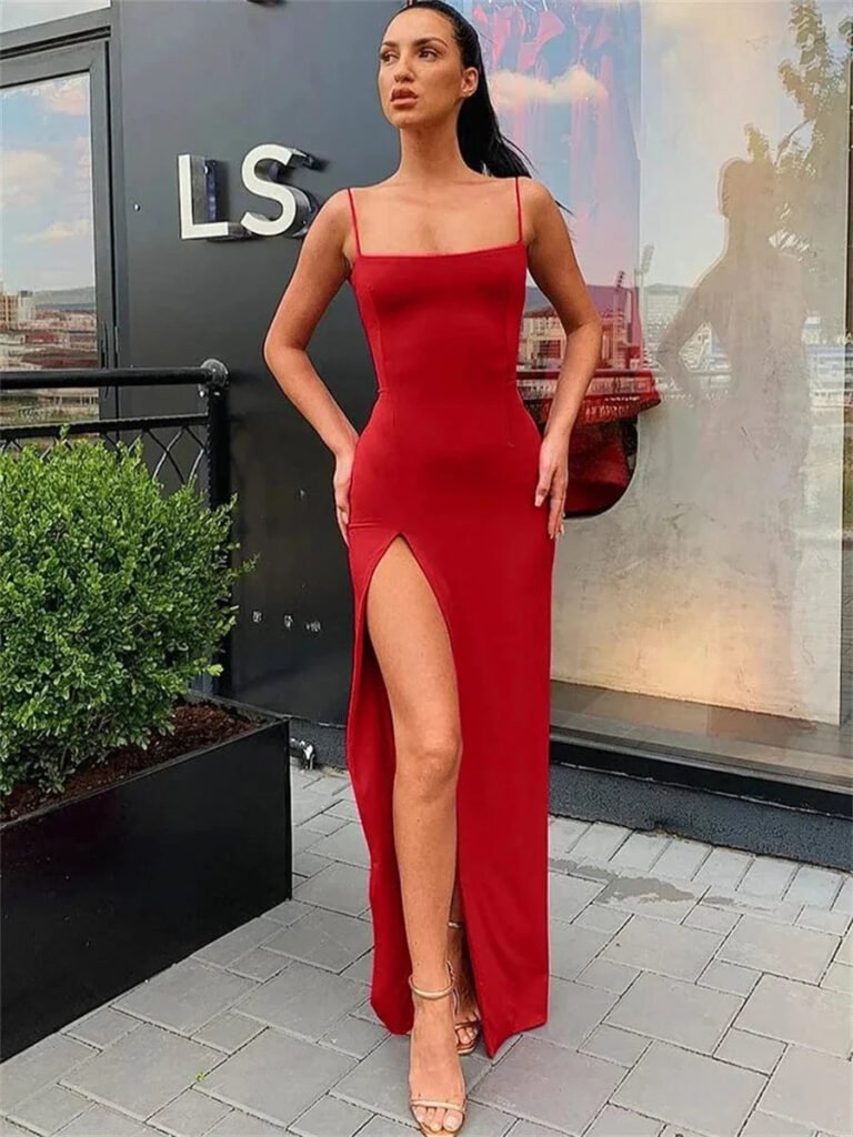 Robe De Soiree Fendue Chic Ete 5