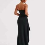 Robe De Soiree Fendue Noire 2