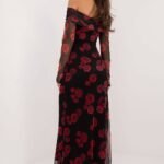 Robe De Soiree Fleurie Longue Epaules Denudees 11