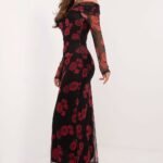 Robe De Soiree Fleurie Longue Epaules Denudees