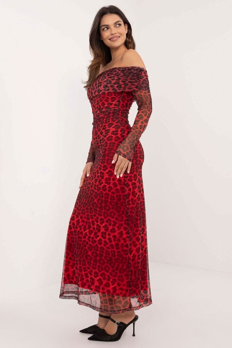 Robe De Soiree Fleurie Longue Epaules Denudees 8