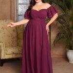 Robe De Soiree Grande Taille Bordeaux 2